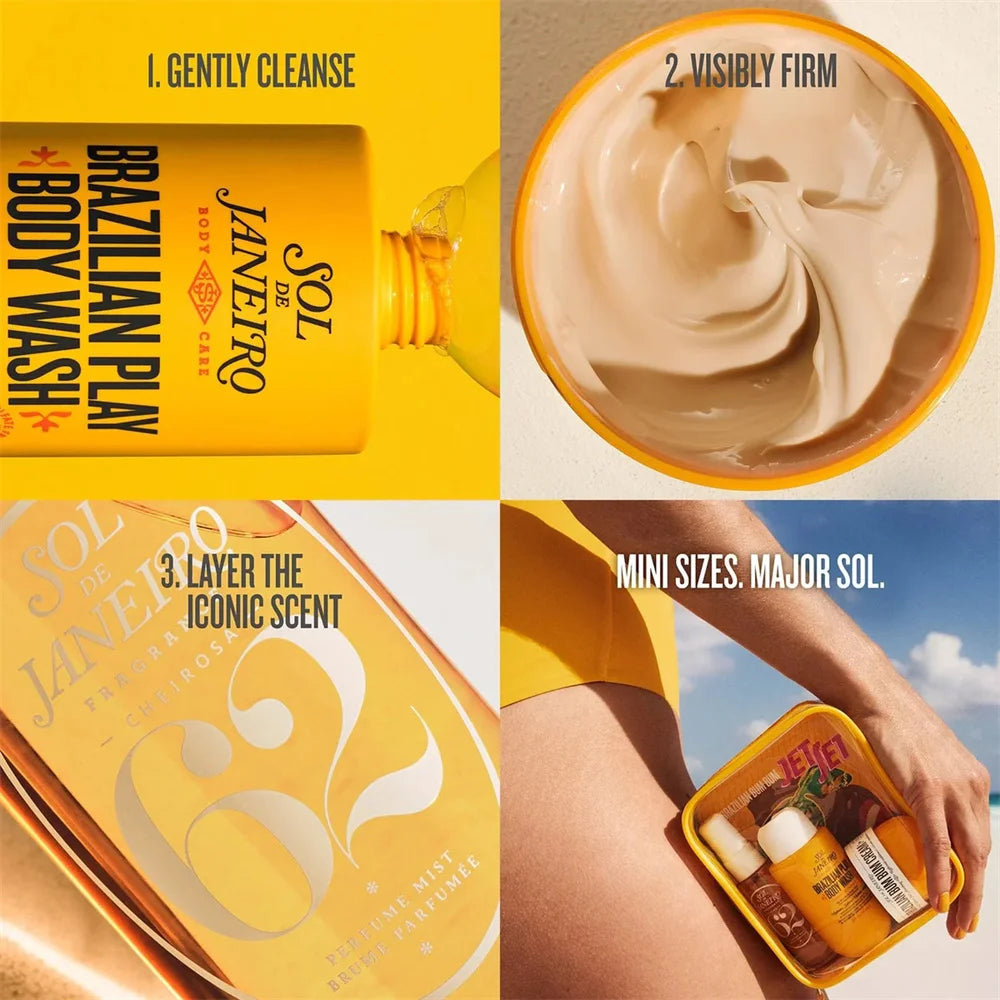 Sol de Janeiro Perfume Mist & Body Care Gift Set (62, 68, 59, 40 Options) | 30ml Mist, 90ml Shower Oil & 50ml Body Butter