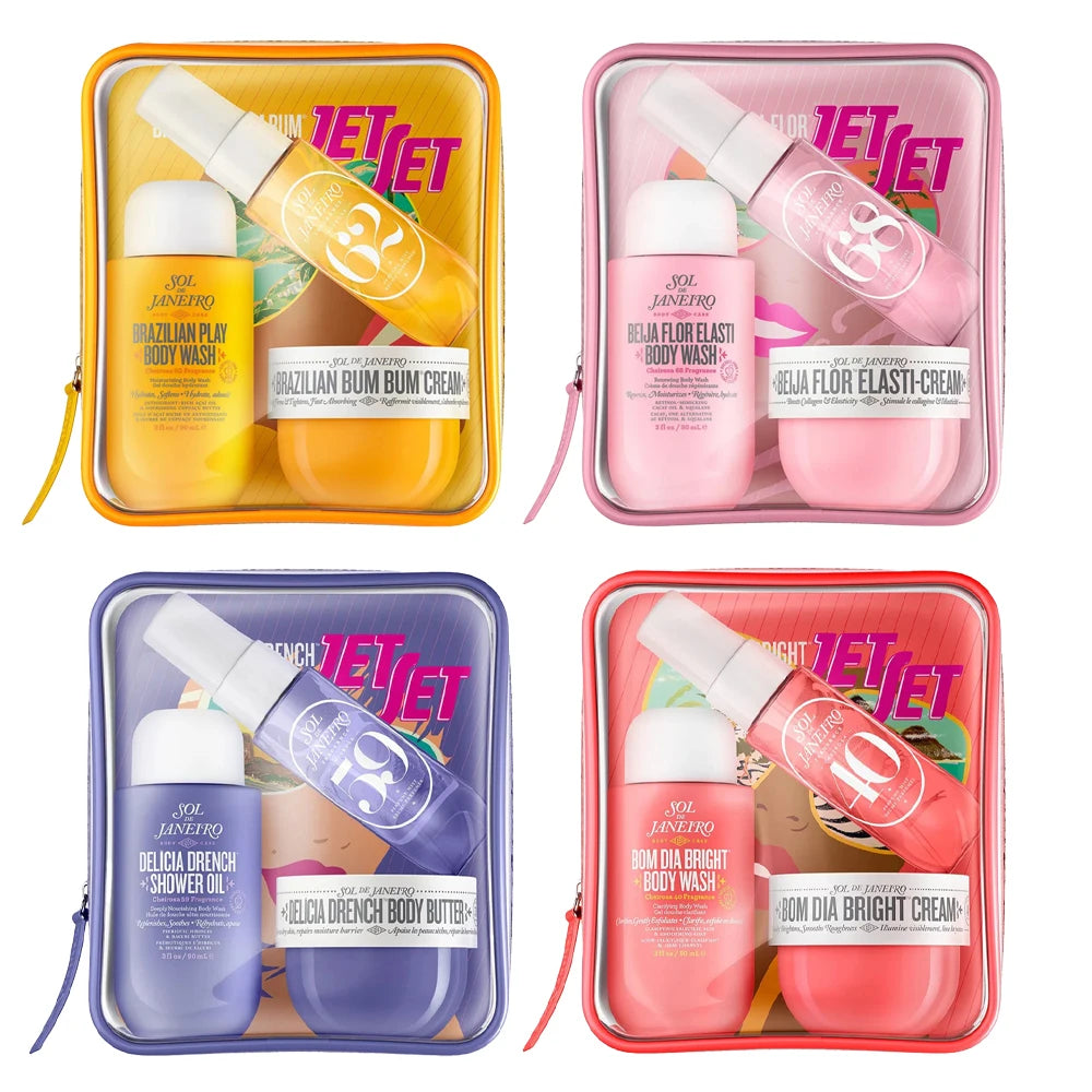 Sol de Janeiro Perfume Mist & Body Care Gift Set (62, 68, 59, 40 Options) | 30ml Mist, 90ml Shower Oil & 50ml Body Butter