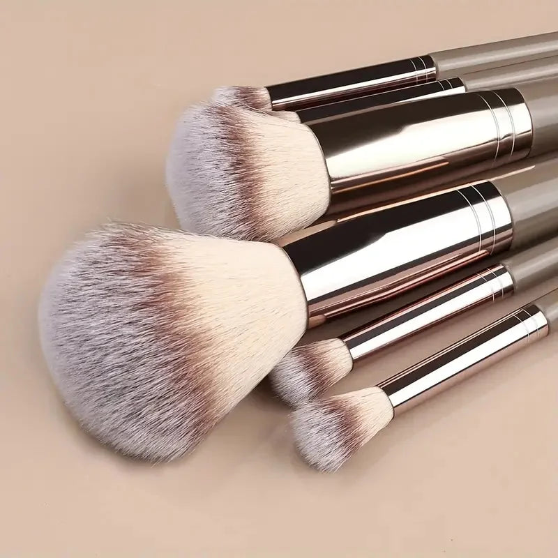 Premium Soft Fluffy Makeup Brush Set (3–20 Pcs) | Foundation, Eyeshadow & Kabuki Brushes