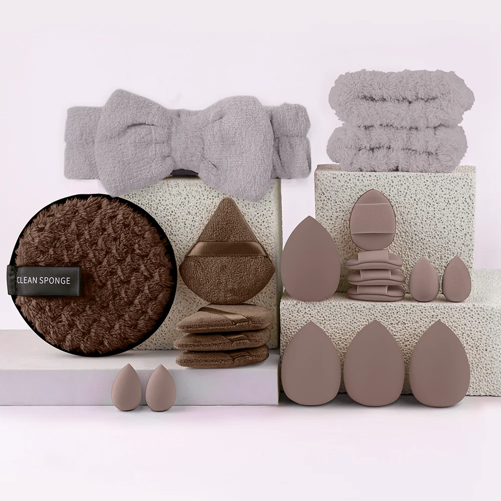Premium Soft Fluffy Makeup Brush Set (3–20 Pcs) | Foundation, Eyeshadow & Kabuki Brushes