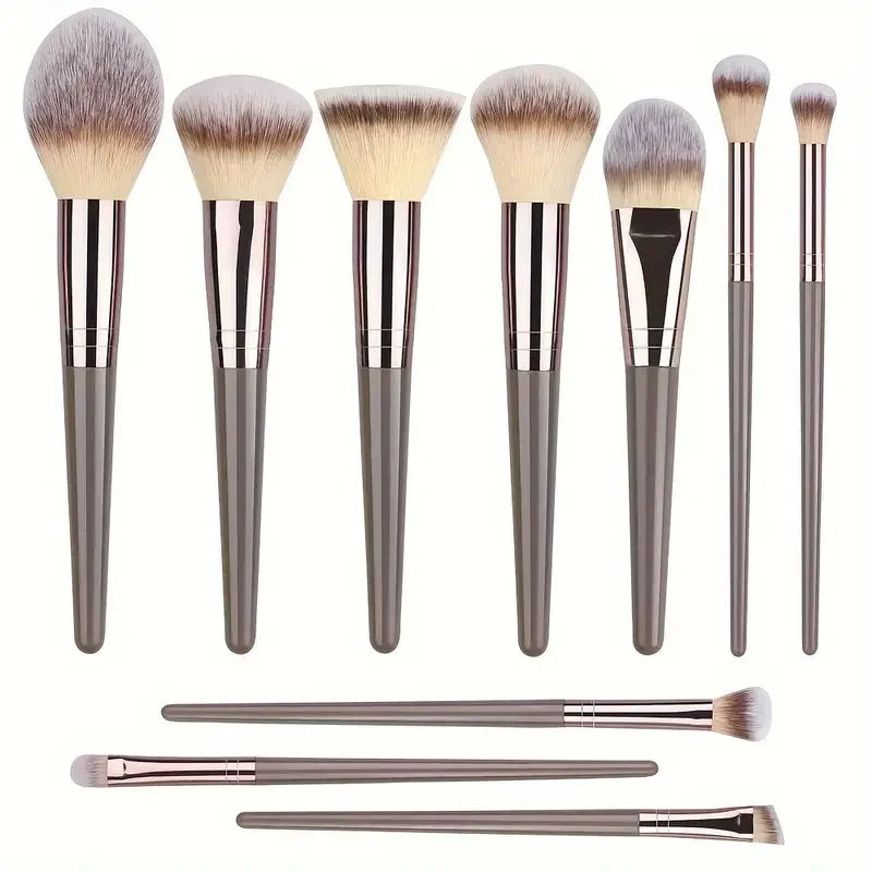 Premium Soft Fluffy Makeup Brush Set (3–20 Pcs) | Foundation, Eyeshadow & Kabuki Brushes