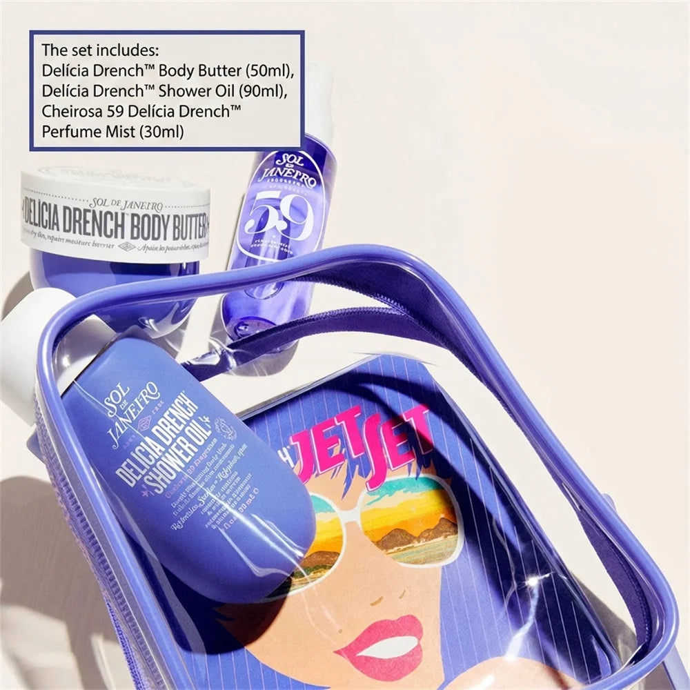 Sol de Janeiro Perfume Mist & Body Care Gift Set (62, 68, 59, 40 Options) | 30ml Mist, 90ml Shower Oil & 50ml Body Butter