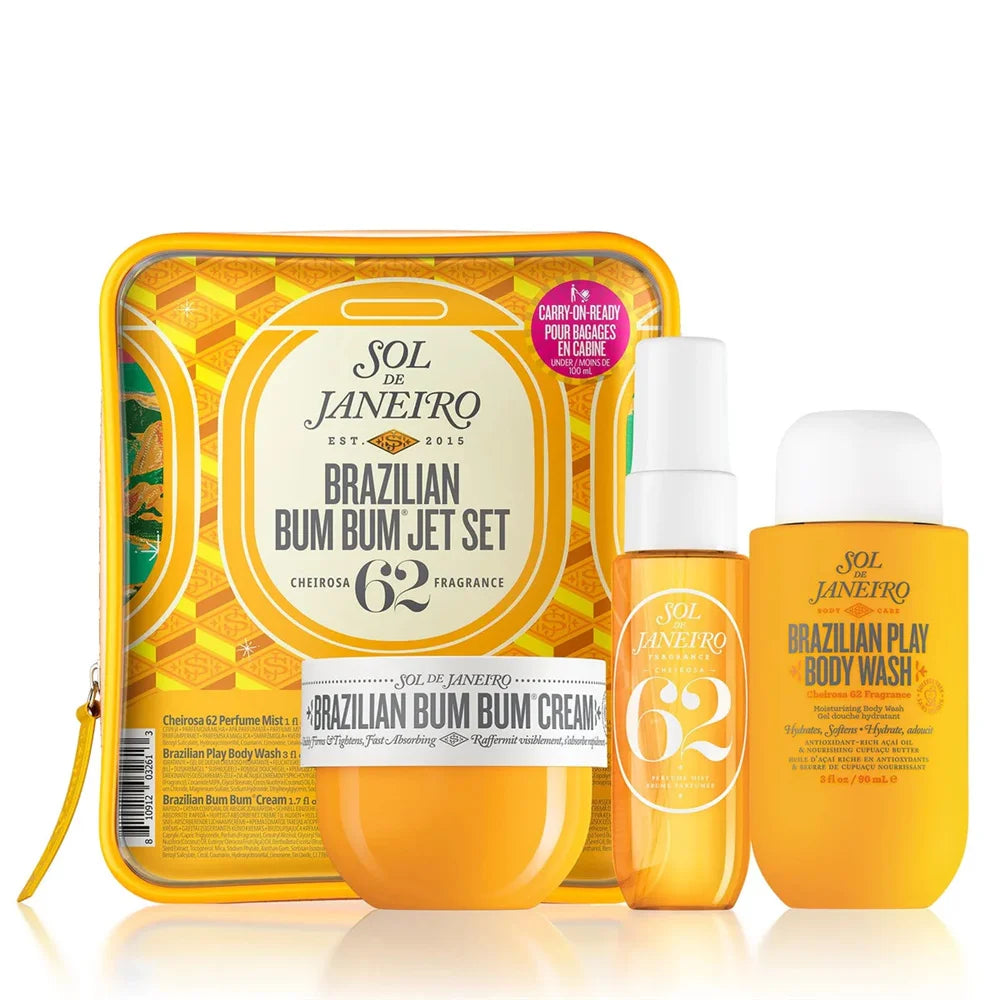 Sol de Janeiro Perfume Mist & Body Care Gift Set (62, 68, 59, 40 Options) | 30ml Mist, 90ml Shower Oil & 50ml Body Butter