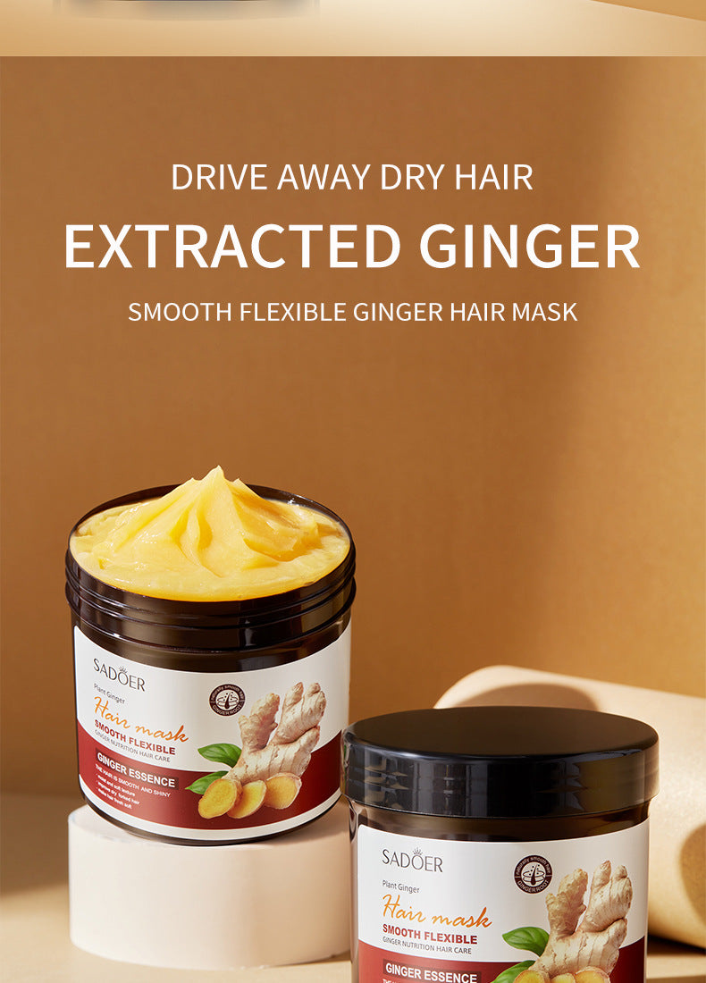 Ginger Keratin Hair Treatment Mask – Fast-Acting Restorative Cream for Soft & Shiny Hair