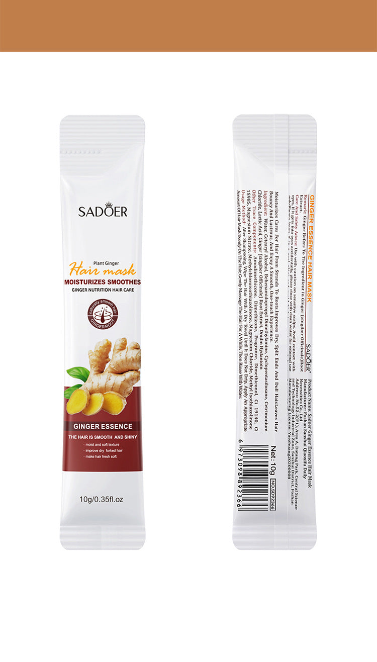 Ginger Keratin Hair Treatment Mask – Fast-Acting Restorative Cream for Soft & Shiny Hair