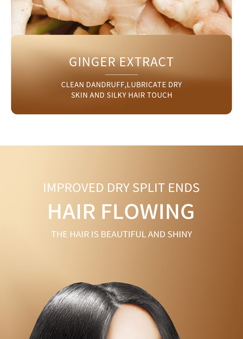 Ginger Keratin Hair Treatment Mask – Fast-Acting Restorative Cream for Soft & Shiny Hair