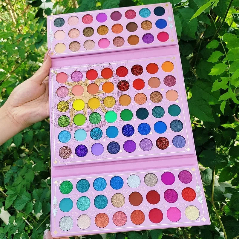 Neon Eyeshadow Palette Make Up with 96 Color Plate Shimmer Matte