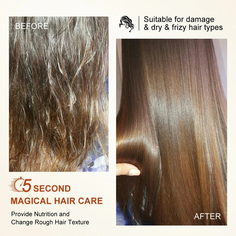120ml Magical Keratin & Argan Oil Hair Mask – 5-Second Hydrating Treatment for Damaged Hair