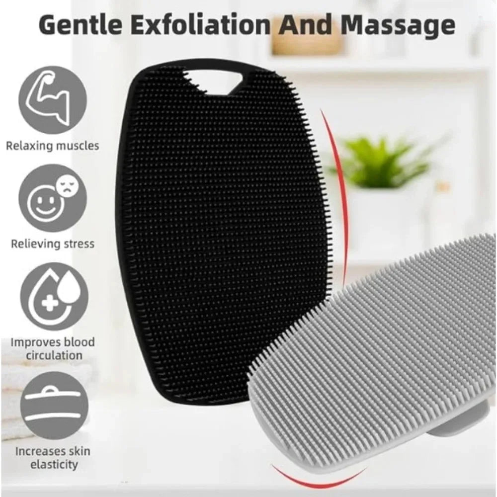 Gentle Exfoliating Silicone Body Scrubber – The Easy-Clean Spa Brush for Smoother, Radiant Skin