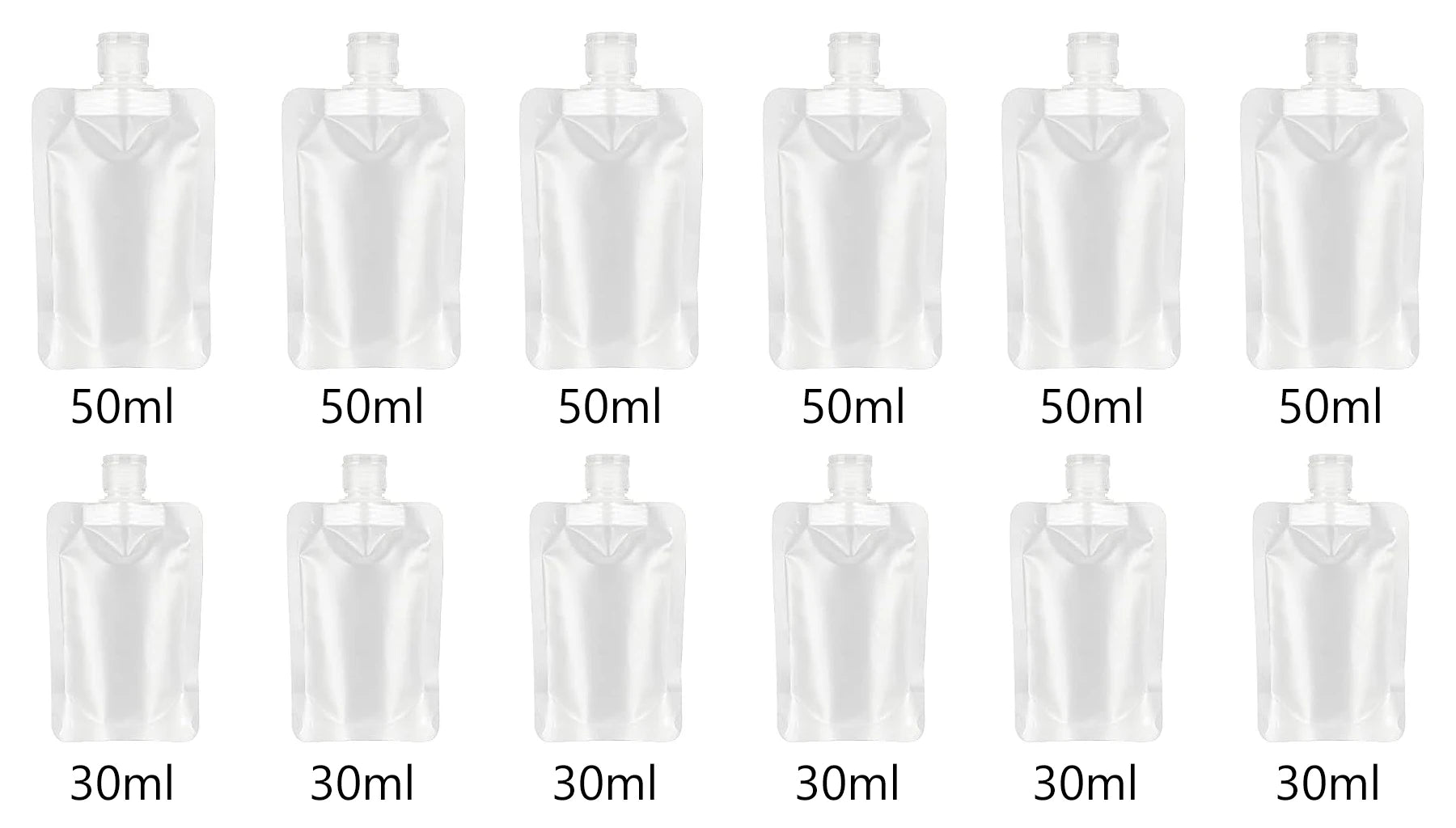 Thickened Refillable Travel Lotion Pouches – Leak-Proof Portable Cosmetic & Shampoo Squeeze Bags