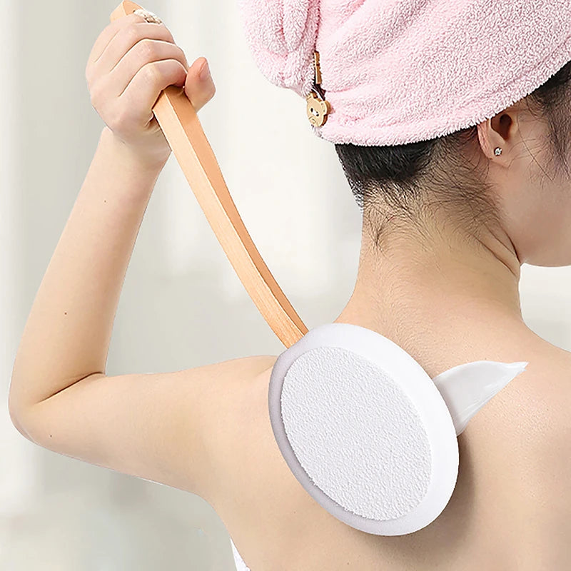 Premium Ergonomic Wooden Back Lotion Applicator  Easy Reach Applicator Wand for Back & Legs