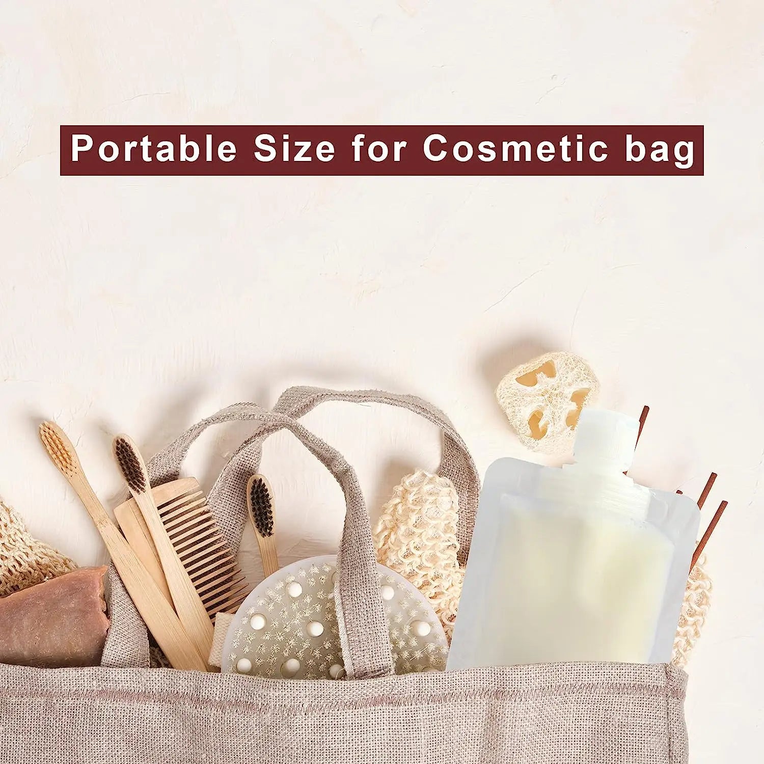 Thickened Refillable Travel Lotion Pouches – Leak-Proof Portable Cosmetic & Shampoo Squeeze Bags