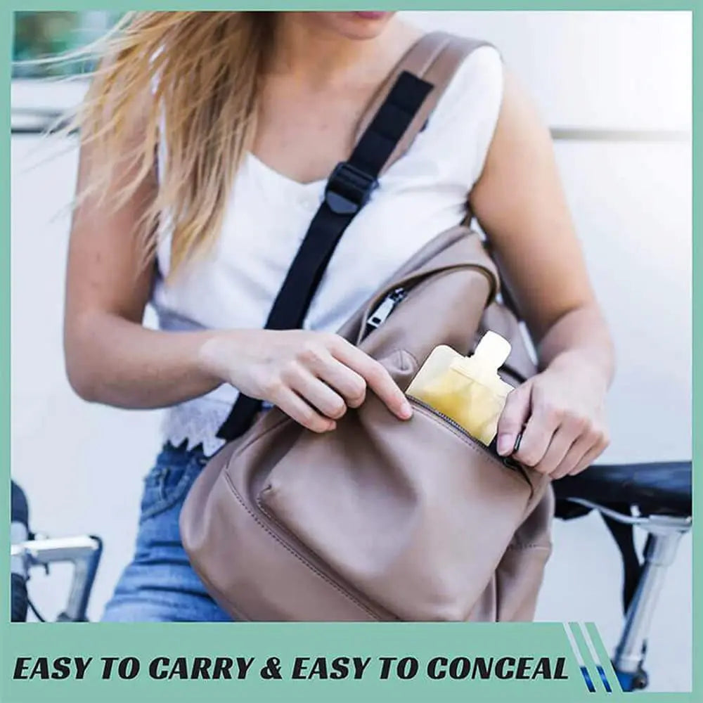 Thickened Refillable Travel Lotion Pouches – Leak-Proof Portable Cosmetic & Shampoo Squeeze Bags