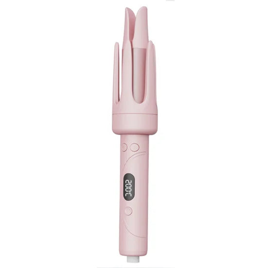 Professional Automatic Ceramic Hair Curler Wand with LED Display | Fast-Curling Long Barrel Iron