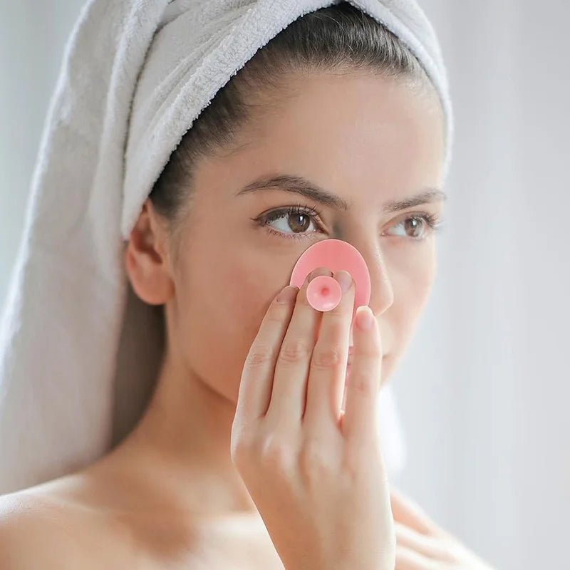 All-in-One Facial Cleansing & Makeup Tool Set | Silicone Face Brush, Cleansing Bowl & Sponge
