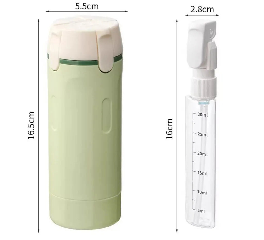 Portable Toiletries Container Set for Shampoo, Lotion & Soap (TSA Approved)