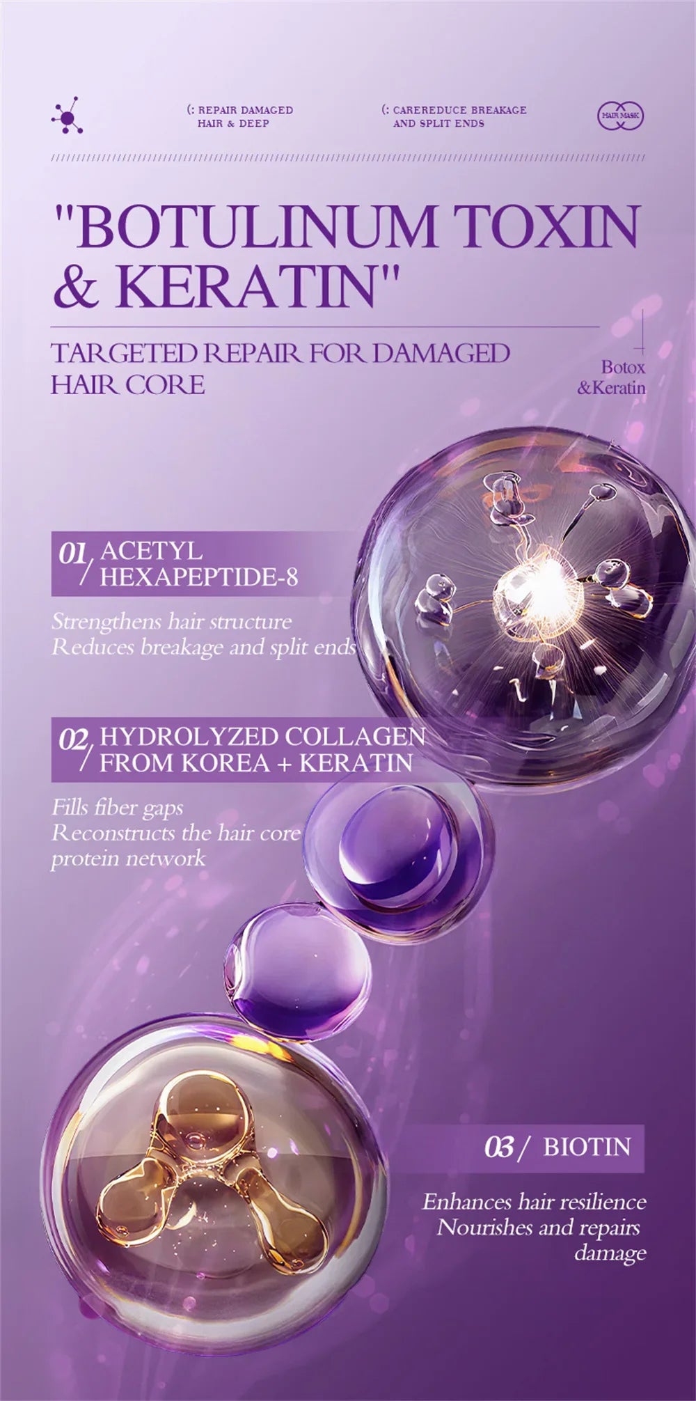 Magical Keratin Hair Mask | 5-Second Repair for Damaged & Frizzy Hair