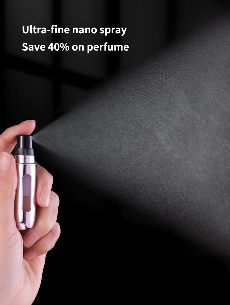 5ml Mini Portable Bottom-Fill Refillable Perfume Atomizer | Travel Spray Bottle