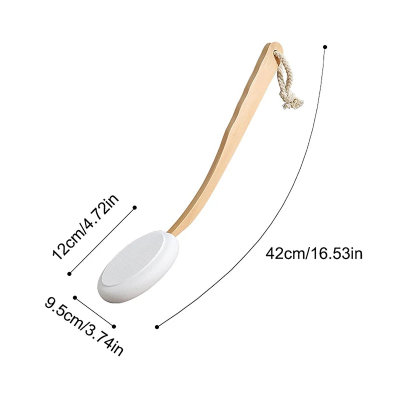 Premium Ergonomic Wooden Back Lotion Applicator  Easy Reach Applicator Wand for Back & Legs