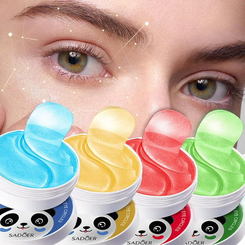 240Pcs (120 Pairs) Collagen Gel Eye Patches | Hyaluronic Acid, Gold, Seaweed & Cucumber