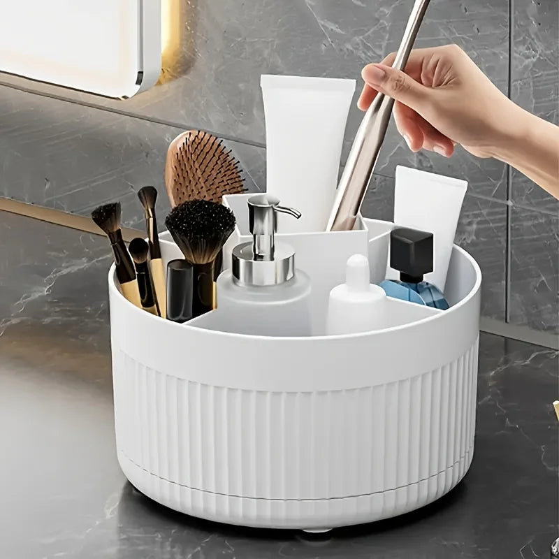 Desktop Rotating Makeup Organizer, Storage Box, Versatile Holder for Brushes, Office Supplies, Bathroom Dresser