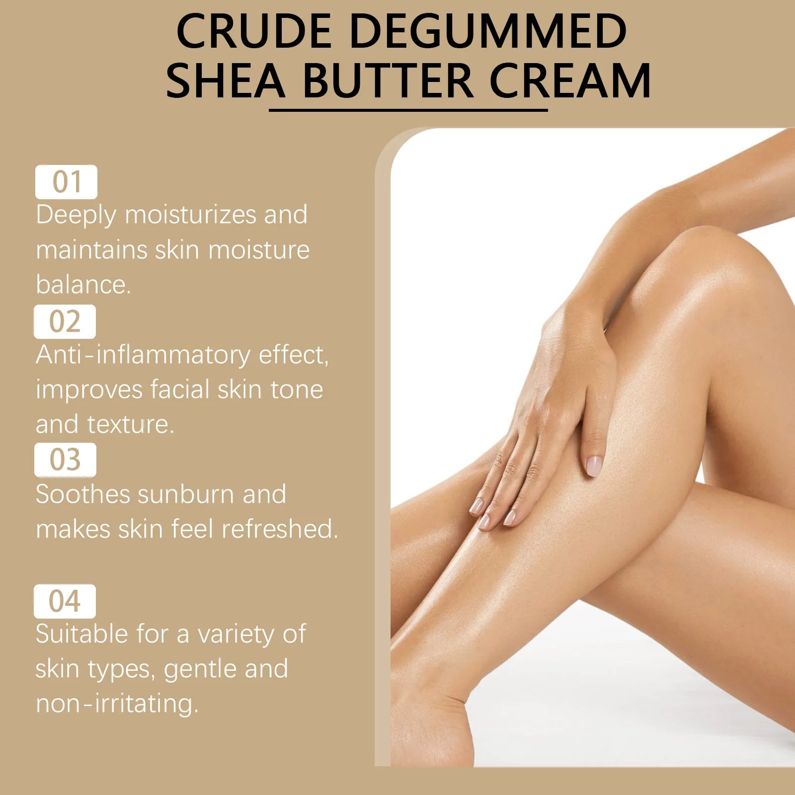 Shea Butter Multi-Purpose Nourishing Cream – Deep Hydration for Face, Hands & Body (120g)
