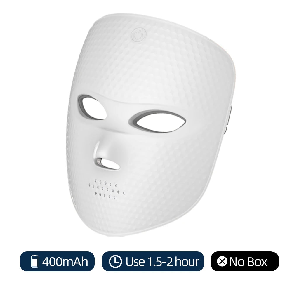 Wireless 7-Color LED Light Therapy Face Mask | Photon Skin Rejuvenation Tool