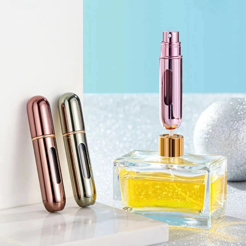 5ml Mini Portable Bottom-Fill Refillable Perfume Atomizer | Travel Spray Bottle