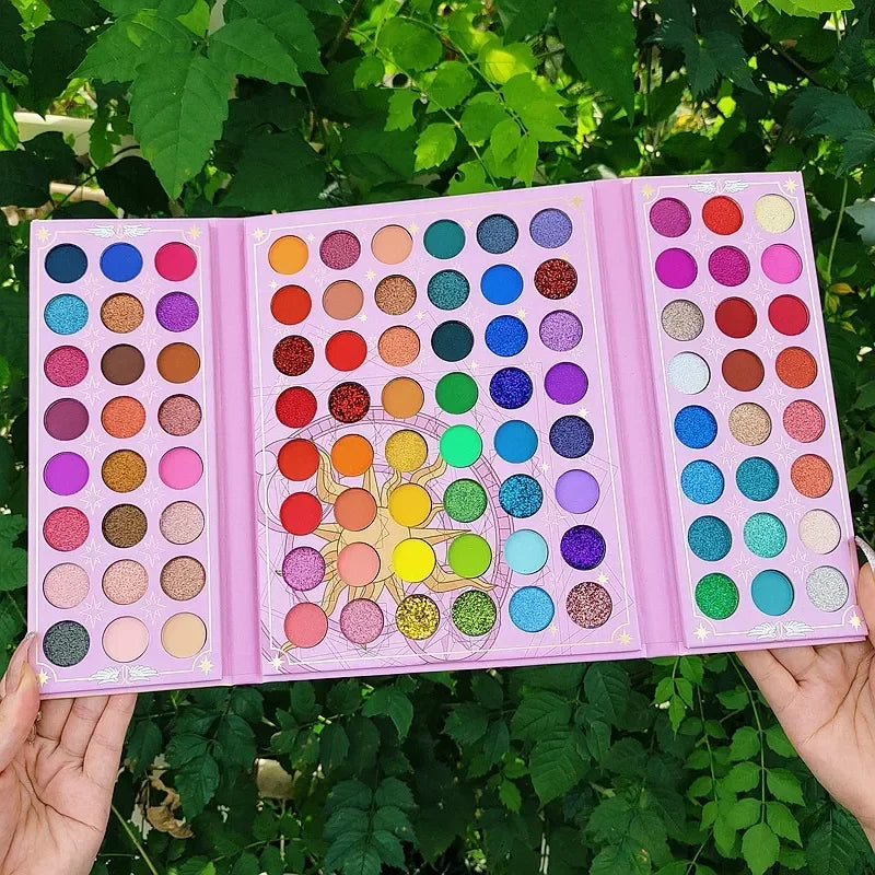 Neon Eyeshadow Palette Make Up with 96 Color Plate Shimmer Matte