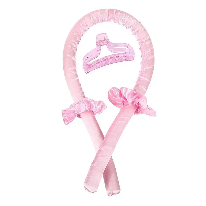 Heatless Curling Rod Night Cap & Headband Set | Soft Sleep Curlers for Heat-Free Waves