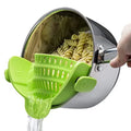Universal Silicone Clip-On Pot Strainer | Heat-Resistant Colander for Pasta & Veggies