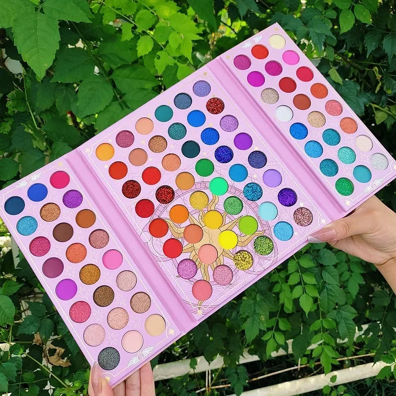 Neon Eyeshadow Palette Make Up with 96 Color Plate Shimmer Matte