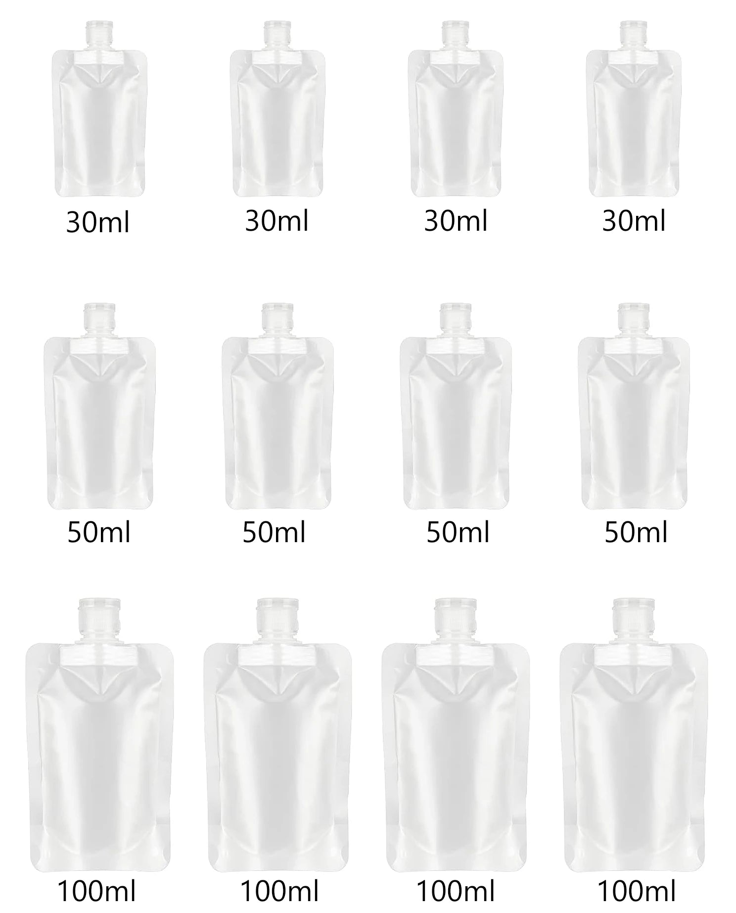 Thickened Refillable Travel Lotion Pouches – Leak-Proof Portable Cosmetic & Shampoo Squeeze Bags