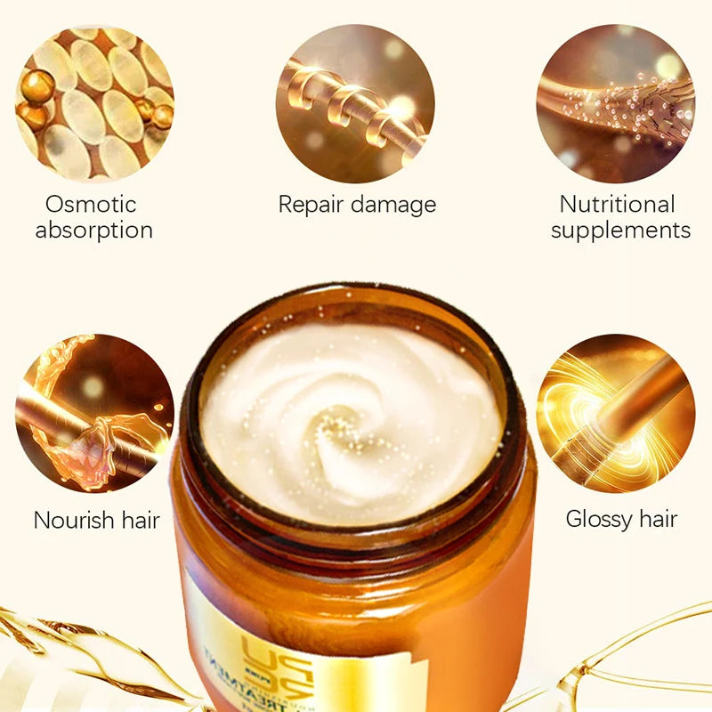 120ml Magical Keratin & Argan Oil Hair Mask – 5-Second Hydrating Treatment for Damaged Hair