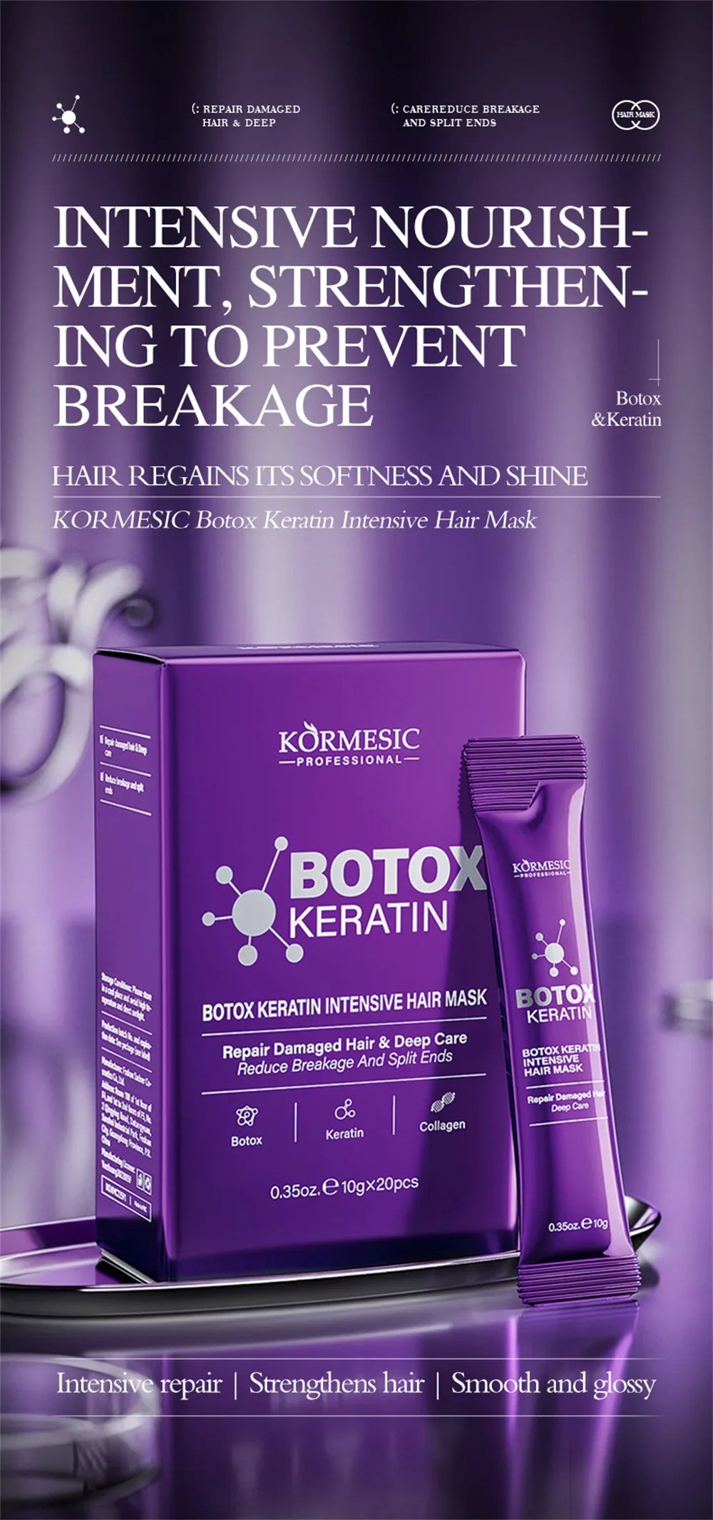 Magical Keratin Hair Mask | 5-Second Repair for Damaged & Frizzy Hair
