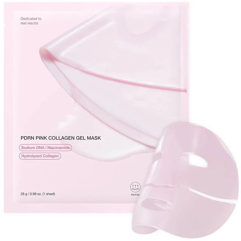 Pink Salmon Powder Collagen Hydrogel Mask – Deep Hydration & Firming Anti-Aging Care