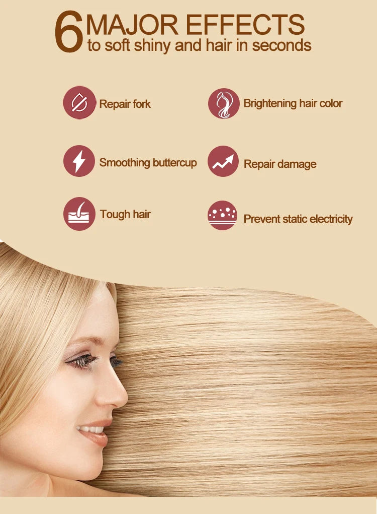 120ml Magical Keratin & Argan Oil Hair Mask – 5-Second Hydrating Treatment for Damaged Hair