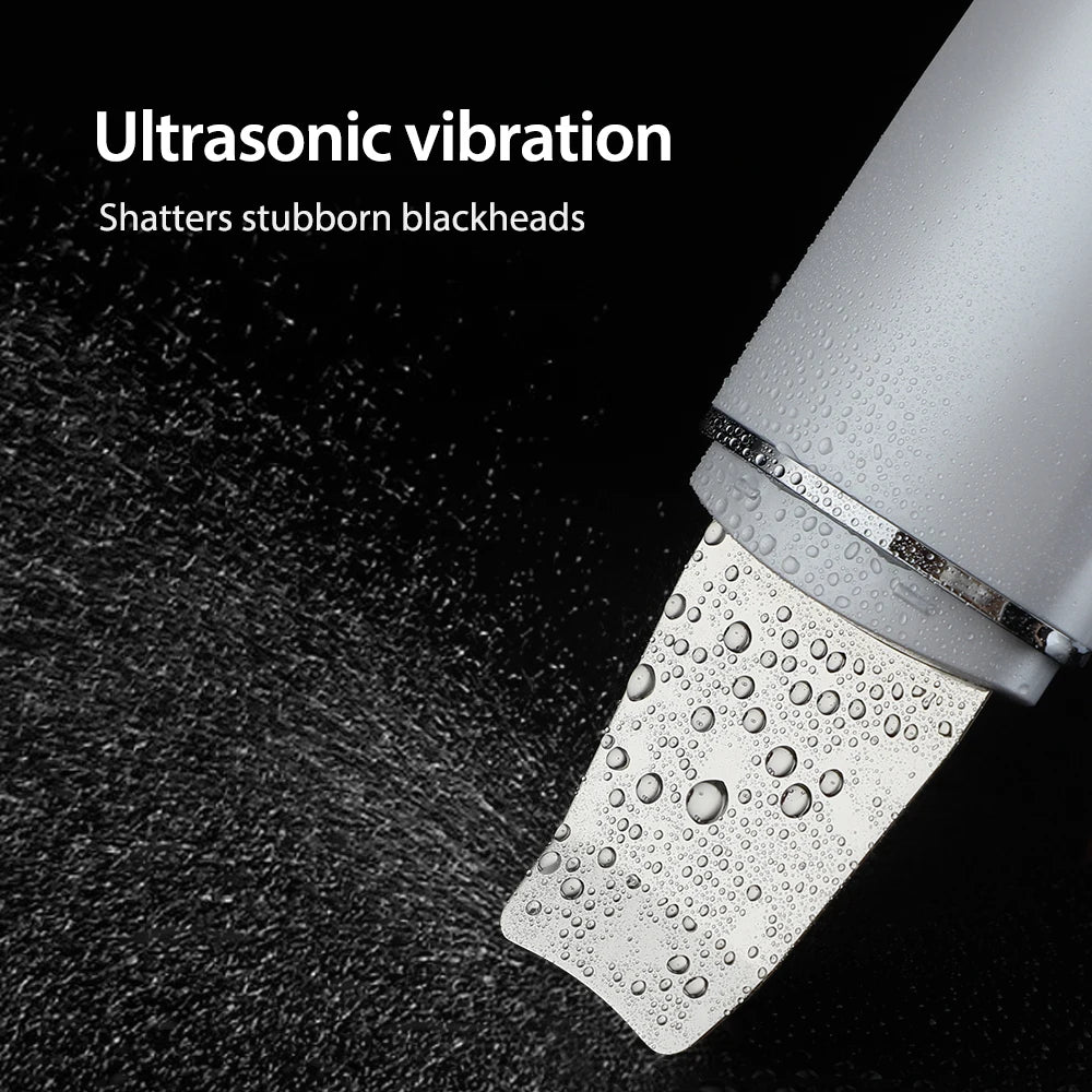 Ultrasonic Deep Cleansing Facial Spatula – Blackhead Exfoliating Shovel & EMS Lifting Device