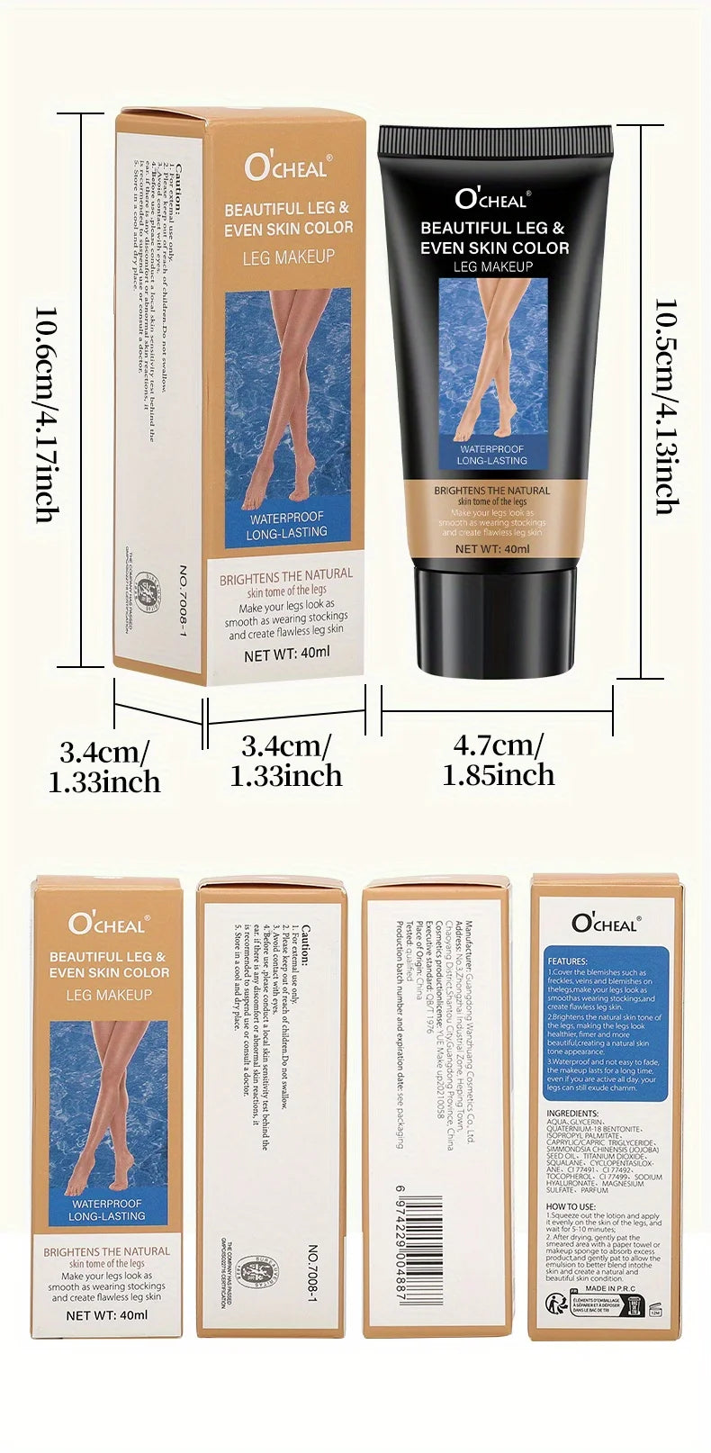 Full Coverage Waterproof Body Concealer Cream – Instant Flawless Skin, Tattoo & Blemish Cover for All Skin Types