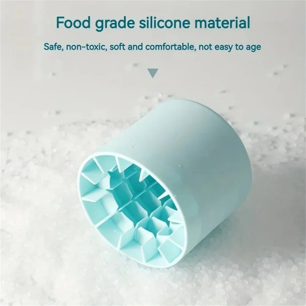Silicone Cylinder Ice Cube Mold & Ice Bucket – Flexible Squeeze-Release Ice Maker
