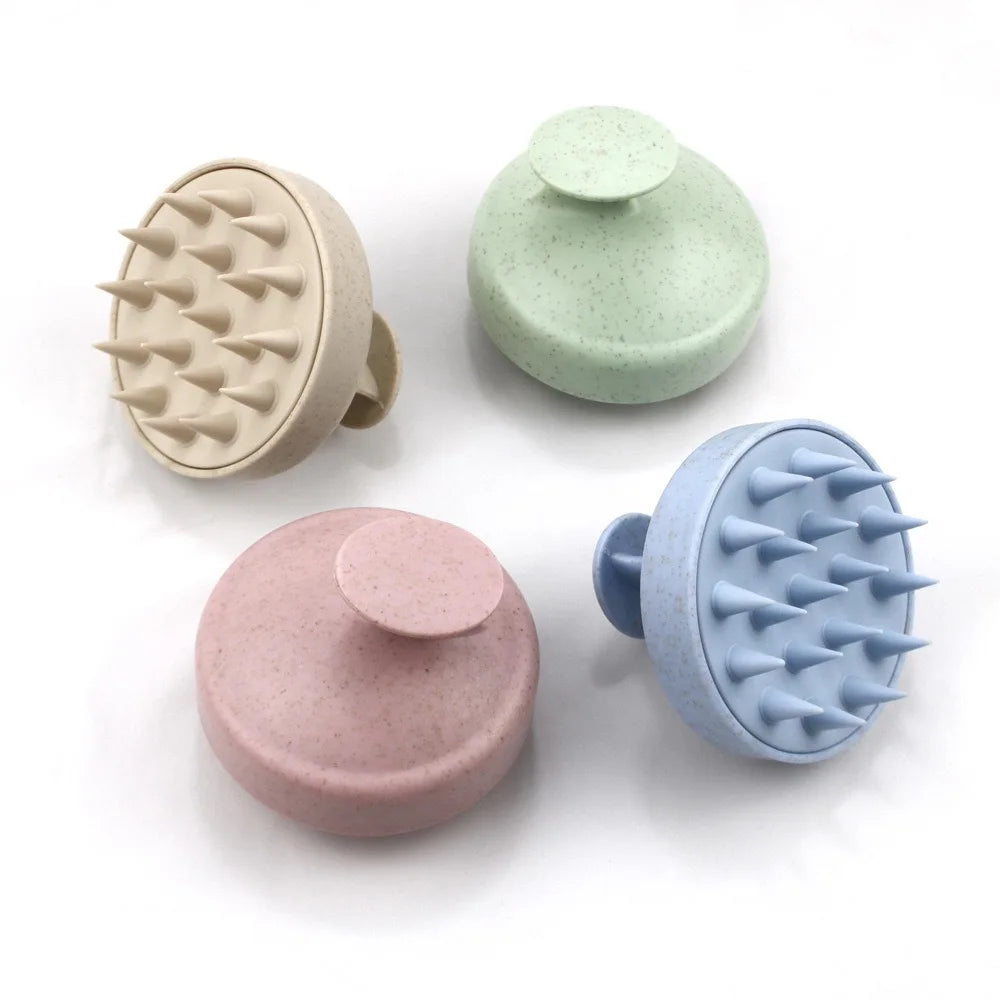 Soft Silicone Scalp & Body Massager – Deep Cleansing Shower Scrubber with Easy-Grip Handle