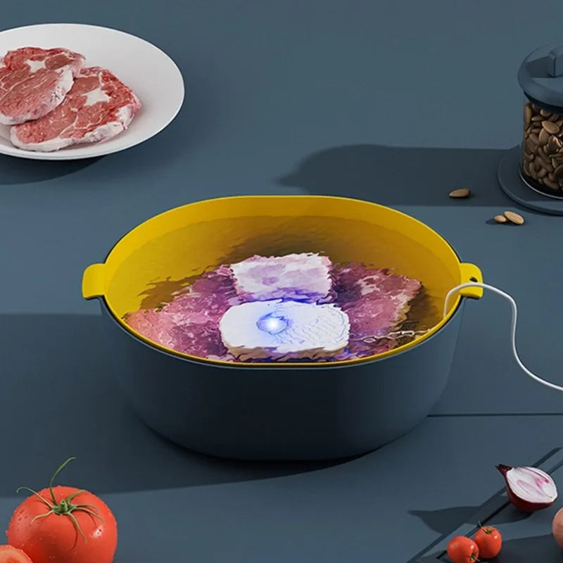 Ultrasonic Produce & Fruit Washer – IPX7 Waterproof Kitchen Cleaning Machine