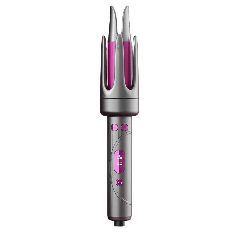 Professional Automatic Ceramic Hair Curler Wand with LED Display | Fast-Curling Long Barrel Iron