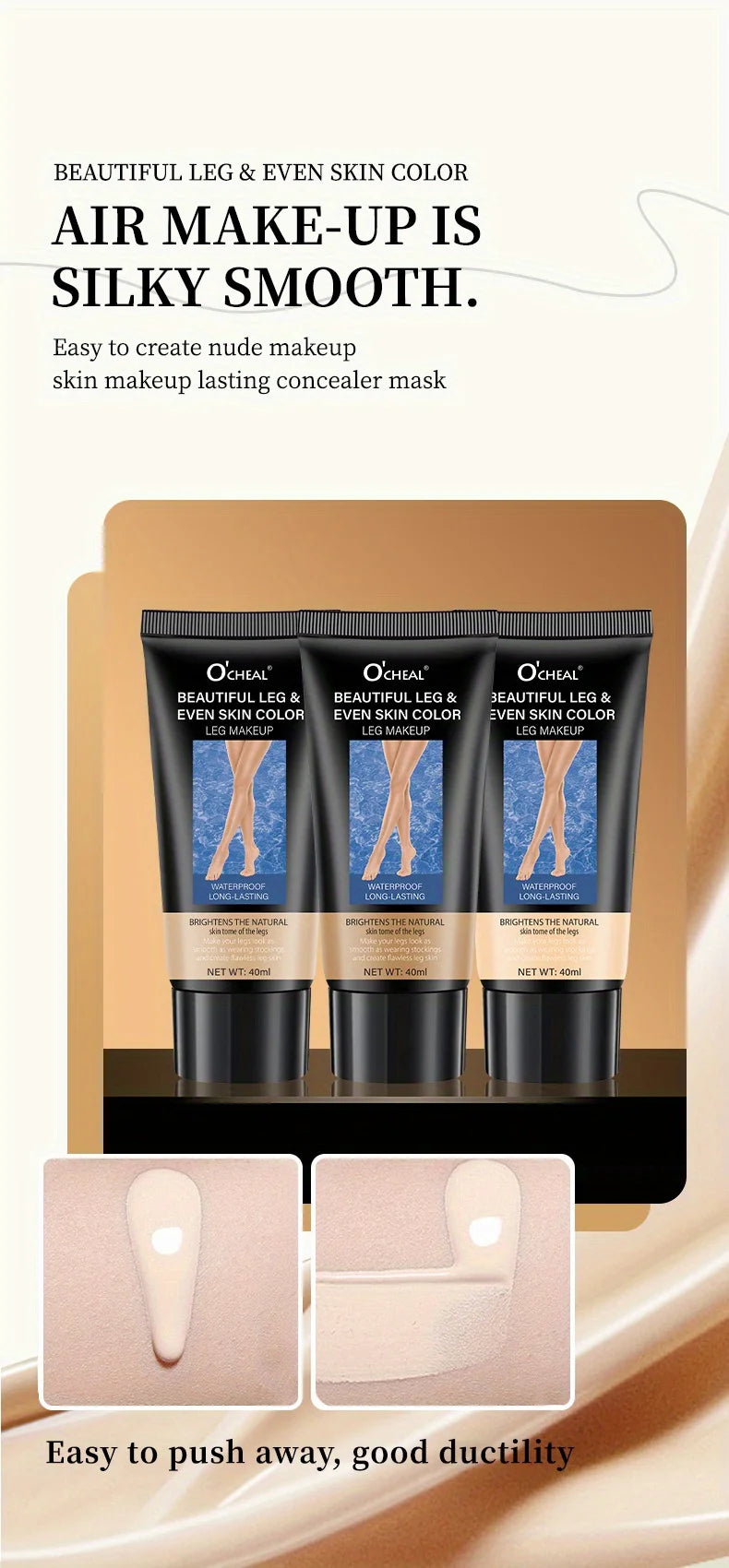 Full Coverage Waterproof Body Concealer Cream – Instant Flawless Skin, Tattoo & Blemish Cover for All Skin Types