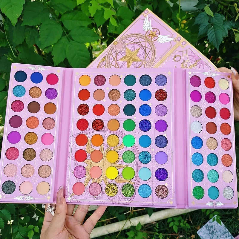 Neon Eyeshadow Palette Make Up with 96 Color Plate Shimmer Matte