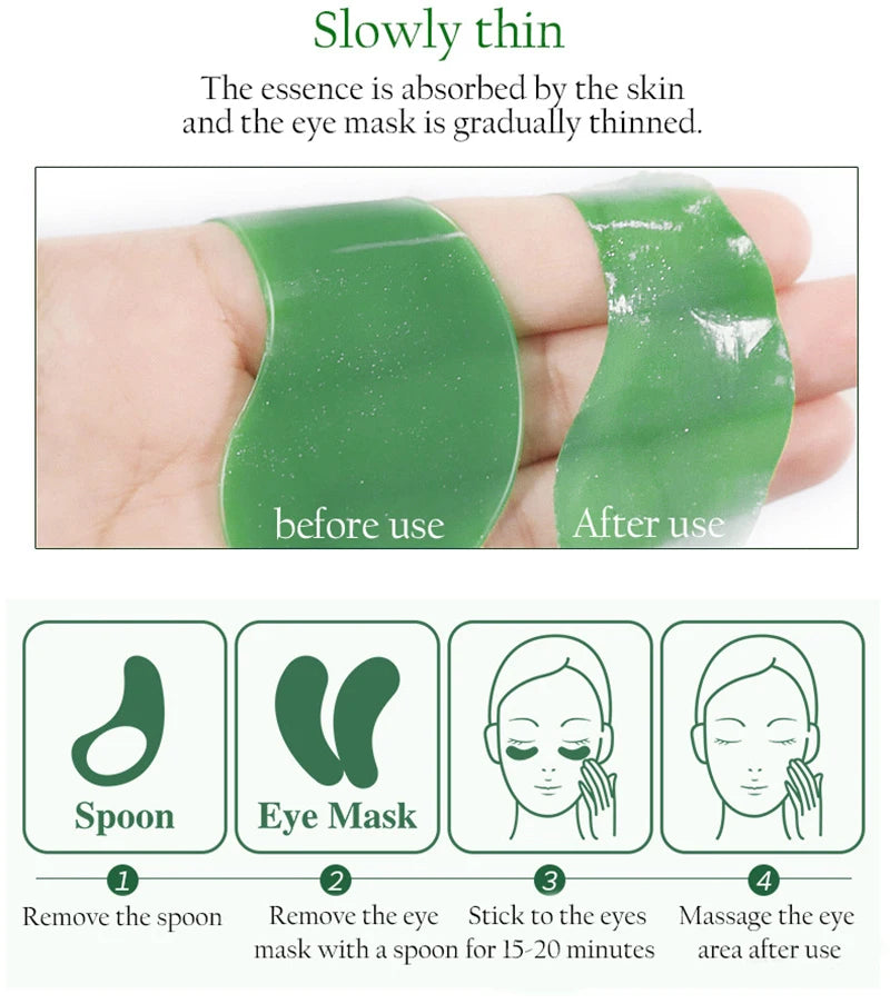240Pcs (120 Pairs) Collagen Gel Eye Patches | Hyaluronic Acid, Gold, Seaweed & Cucumber