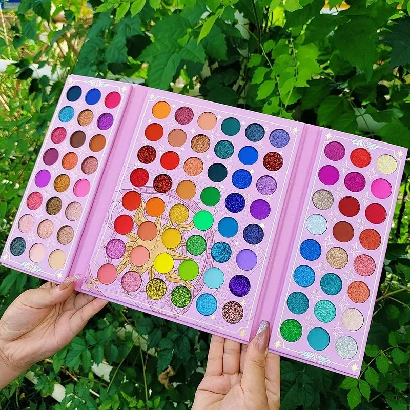 Neon Eyeshadow Palette Make Up with 96 Color Plate Shimmer Matte