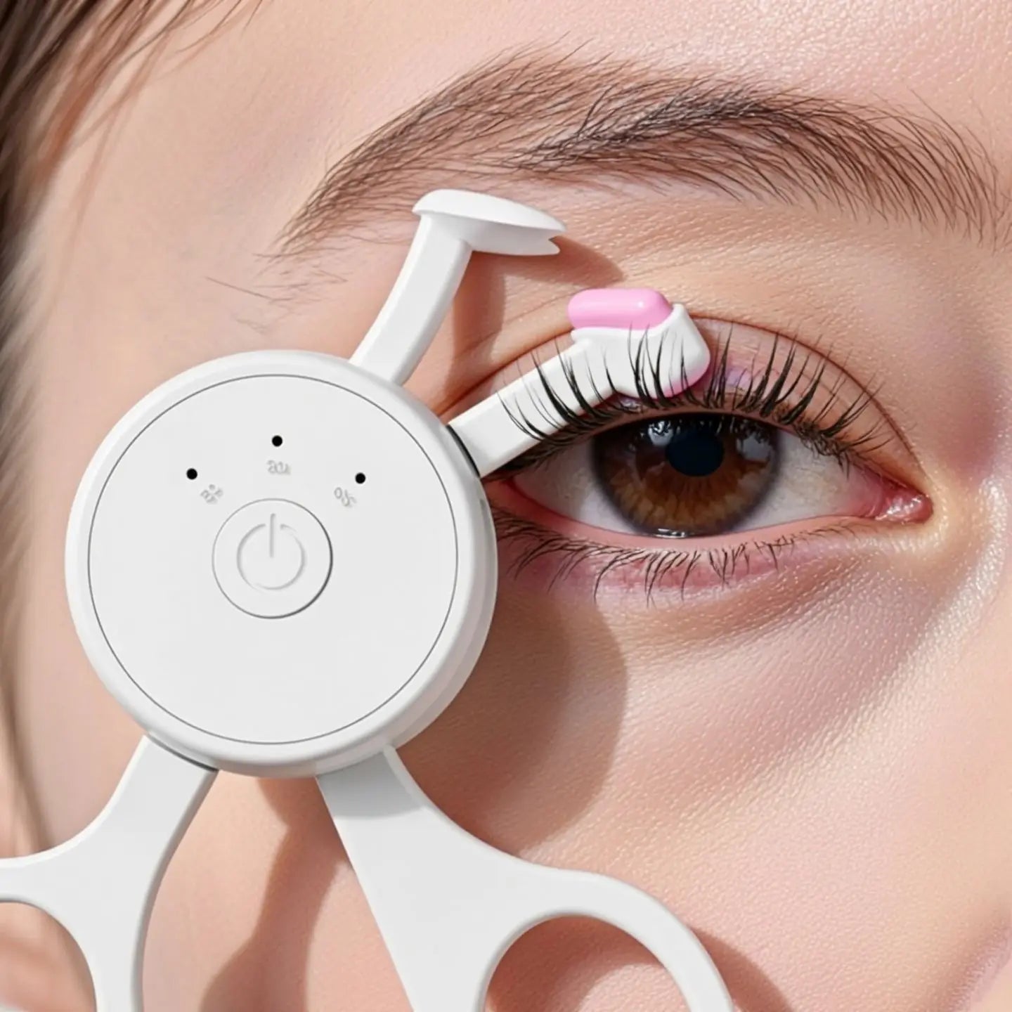 Portable Electric Heated Eyelash Curler – Safe Silicone Pad & Long-Lasting Lift