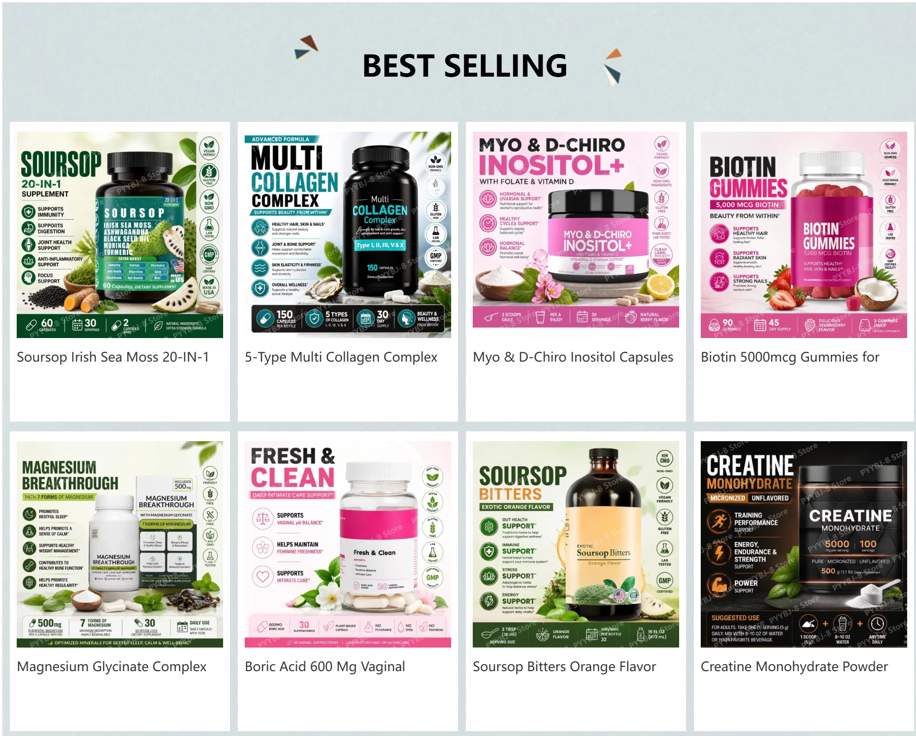 Acai Berry Powder 10packs Per Bag with Chia Seeds and 7 Types of Berry Powders For Weight Management