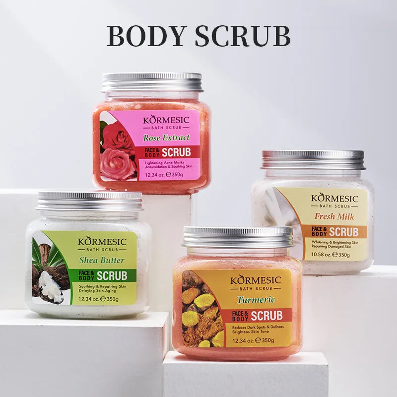 Turmeric Deep Cleansing Facial & Body Scrub Cream – Moisturizing Exfoliant (Unisex)